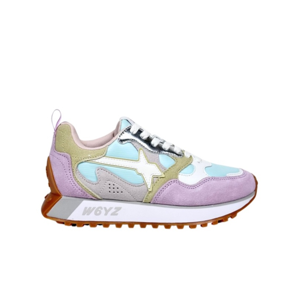 NWT W6YZ Just Say Wizz Loop Sneaker Pastel Lilac Paglia White Sz 9 - Picture 2 of 14